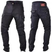 Trilobite Acid Scrambler Doublelayer Motorrad Jeans, schwarz, 36/32