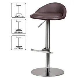 Wohnling Barhocker WL1.602 braun Kunstleder, 1 St.