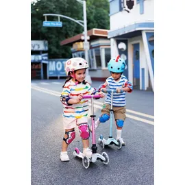 Micro deluxe foldable orion LED Scooter - Blau