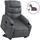 vidaXL Relaxsessel mit Aufstehhilfe Elektrisch Kunstleder 93 x 99,5 x 0 cm Grau