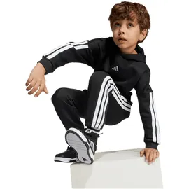 adidas 3 Stripes Essentials Fleece Trainingsanzug Schwarz 110