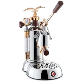 La Pavoni Expo 2015 gold-chrom mit Holzgriffen
