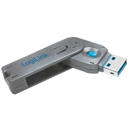 LogiLink USB-A-Port Schloss mit 1x Schlüssel und 1x Schloss