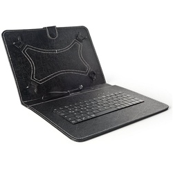 Acepad Tablet-Tastatur (USB-C Tastatur-Tasche für alle 9-10" (10.1) Tablets DE QWERTZ) schwarz