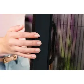 Hecht Alu Plissee Tür Professional 125 x 220 cm anthrazit