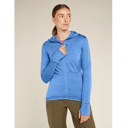 Icebreaker Women Merino Blend 200 Realfleece Descender Long Sleeve Zip Hoodie baja (01D) S