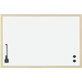 Magnetoplan Whiteboard mit Holz-Rahmen, 800 x 600 mm