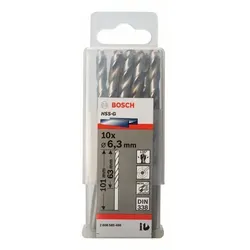 Metallbohrer HSS-G, DIN 338, 6,3 x 63 x 101 mm, 10er-Pack