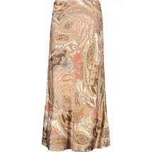 Monari Maxirock Damen Paisleymuster Braun 38