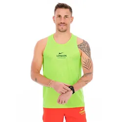 Nike Stride City Marathon London vêtement running homme - Vert - L