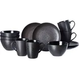 Ritzenhoff & Breker Kitwe Frühstücksservice 12er Set schwarz-grau