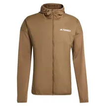 adidas Terrex Xperior Climawarm+ Wind Light Fleece Kapuzenjacke brown oxide XL