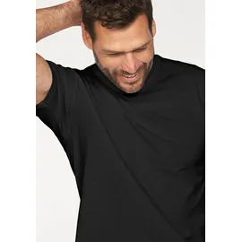 FRUIT OF THE LOOM T-Shirt FRUIT OF THE LOOM "sechs Stück in unterschiedlicher Farbkomination", Herren, Gr. M (48/50), schwarz, Single Jersey, Obermaterial: 100% Baumwolle, unifarben, Basic, schmal normal, Rundhals, Shirts T-Shirt, mit Rundhalsausschnitt, Topseller