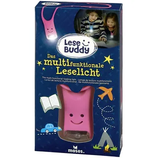 Moses MOSES. VERLAG 26179 Lese Buddy - Das multifunktionale Leselicht pink