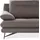 Calia Italia Couch Strukturbezug 3-Sitzer Grau