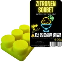 WonderWax Neon Duftriegel 6 x Duftwachs Kreise Wachsmelt Duftwachs Raumduft für Duftlampen Soja Wachs Melts Duftmelt Aroma Wellnes Kerzen Wärmer Wax Tarts Zitronensorbet