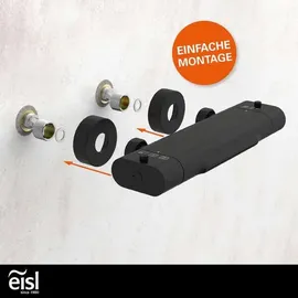 Eisl CARNEO Wannenfüllarmatur Schwarz matt