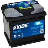 Exide EB500 Excell 12V 50Ah 450A Autobatterie