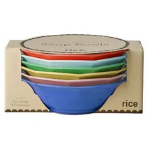 Rice Suppenteller mehrfarbig 6er Set