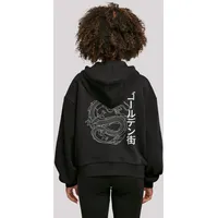 F4NT4STIC Organic Oversized Hoody Drache Golden Gai in schwarz