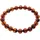 Ostsee-Schmuck Armband Kugel 10 mm braun 19 cm