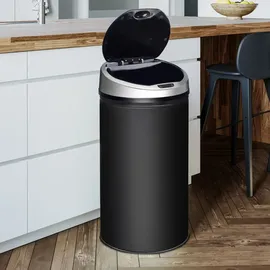 Ribelli Sensor Mülleimer 50L, schwarz | Schwarz