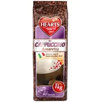 HEARTS Cappuccino Amaretto 20 x 1kg - Vorteilspack Instant Kaffee Pulver