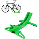 TAZZOR Fahrrad-Bodenständer,verstellbare Fahrradständer Parkständer für Bicycle Reifenbreiten von 26-80 mm, Fahrrad Ausstellungsständer Fahrradständer Boden für MTB, Rennrad, Zuhause,Grün