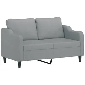 vidaXL 2-Sitzer-Sofa Hellgrau 140 cm Stoff