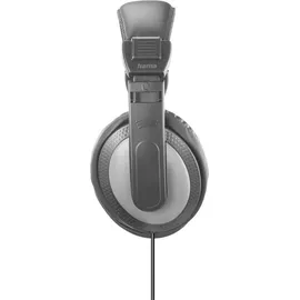 Hama Shell II Over-Ear, langes Kabel (2m), Schwarz
