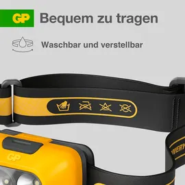 GP Stirnlampe 5.9 cm gelb