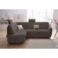 sit&more Eckcouch Kunstleder 2-Sitzer Braun