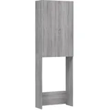 vidaXL Waschmaschinenschrank 64 x 25,5 x 190 cm Grau Holz