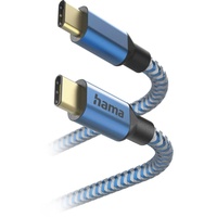 Hama Ladekabel Reflective USB-C/USB-C 1.5m blau