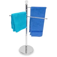 Relaxdays Handtuchständer mit 3 schwenkbaren Stangen auch als Kleiderständer,