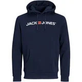 JACK & JONES Logo Kapuzenpullover Navy Blazer S