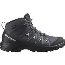 Salomon X Braze Mid GTX Damen Ebony/India Ink/Bleached Aqua 38 2/3