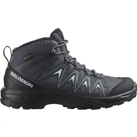 Salomon X Braze Mid GTX Damen Ebony/India Ink/Bleached Aqua 38 2/3