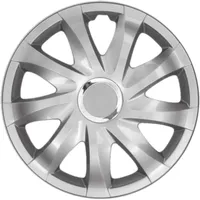 Luckyberg Radkappen 14 Zoll Drift | Zierkappen in vielen Farben, Radzierblenden 4er-Set für die meisten Automarken und Stahlfelgen. Felgenabdeckung für Autofelgen. (14" - Silver LACKIERT)