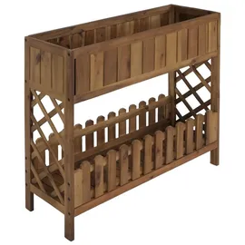 Mendler Hochbeet HWC-P83 Blumen-/Pflanzkasten 90 x 95 x 31 cm