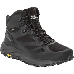 Wanderschuh JACK WOLFSKIN "TERRAVENTURE TEXAPORE MID M", Gr. 44, schwarz, Textil, Synthetik, sportlich, Schuhe, wasserdicht