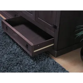 VCM ebuy24 New Mexico Kleiderschrank 4-trg. mit 2 Schubladen Gebeitzt Wachs