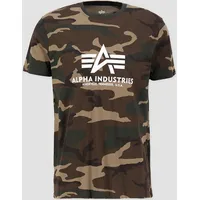 Alpha Industries Basic Camo T-Shirt in Camouflage, Größe L