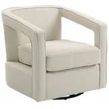 Homcom Club Chair Polyester 75 x 72 x 77 cm Beige