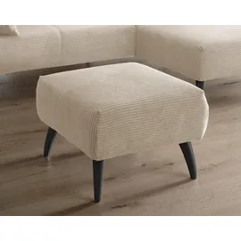 MID.YOU Hocker Colori Beige Cord 66 x 44 x 66 cm Beige
