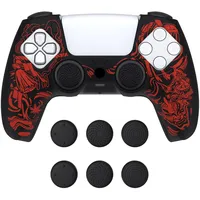 PlayVital Samurai Prajna-Rot Controller für PlayStation 5