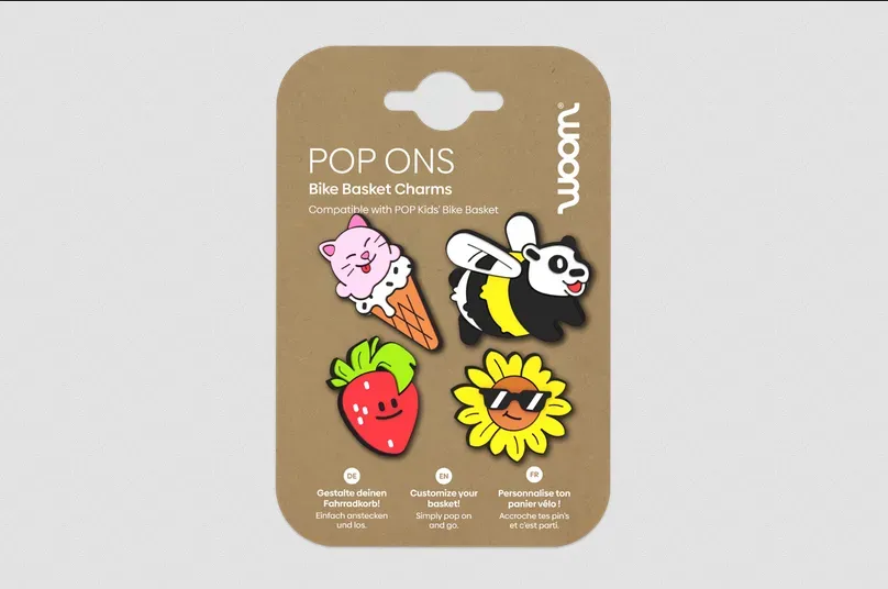 woom POP ONS Fahrradkorb-Anstecker summer vibe