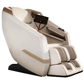 360Home Massagesessel Kunstleder 73 x 106 x 140 cm Weiß mit Heizfunktion