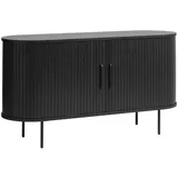 unique furniture a/s Sideboard 140 x 76 x 45 cm (B/H/T) schwarz