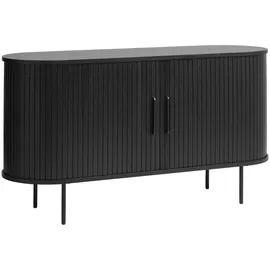 unique furniture a/s Sideboard 140 x 76 x 45 cm (B/H/T) schwarz